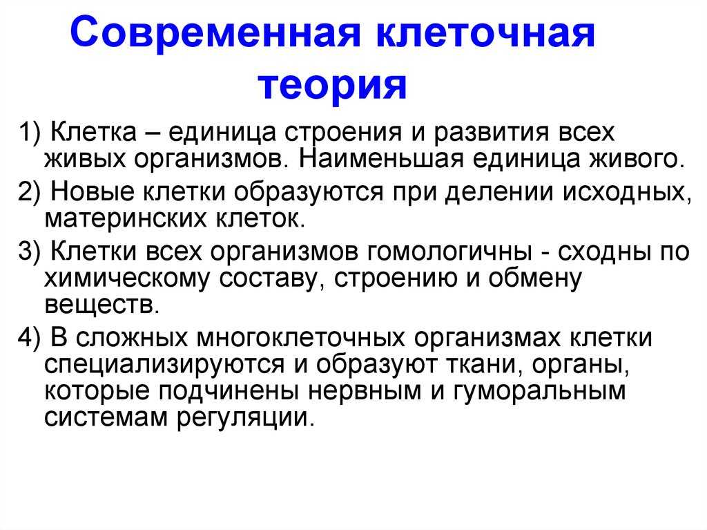 Клеточная теория шванна и шлейдена – открытие клетки в строении организмов, значение создания