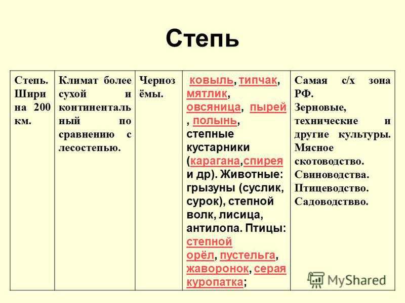 Степи и лесостепи россии. география 8 класс