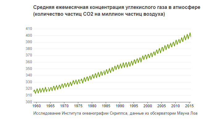Реакция растений на рост концентрации углекислого газа в атмосфере
