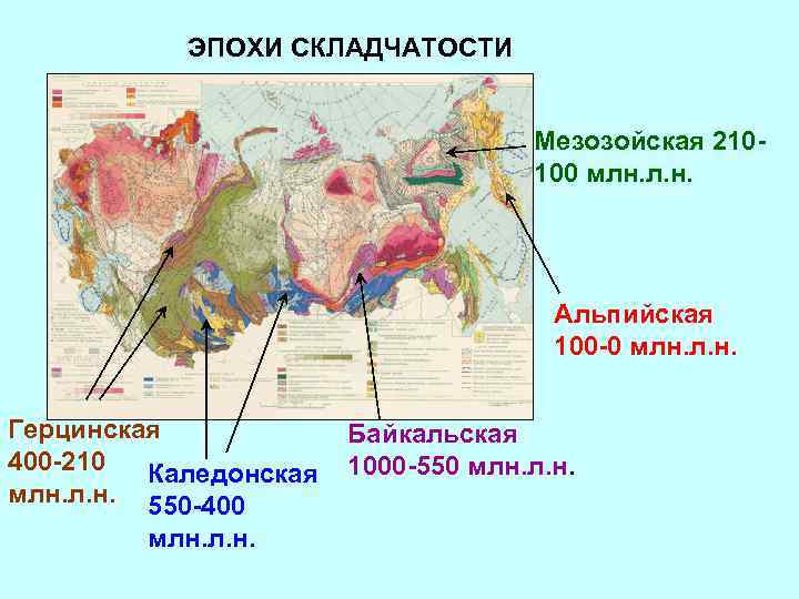 Области древней складчатости форма рельефа и полезные ископаемые