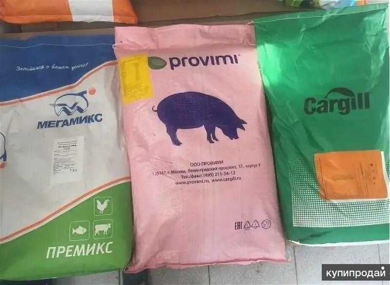 Состав комбикорма для свиней и поросят