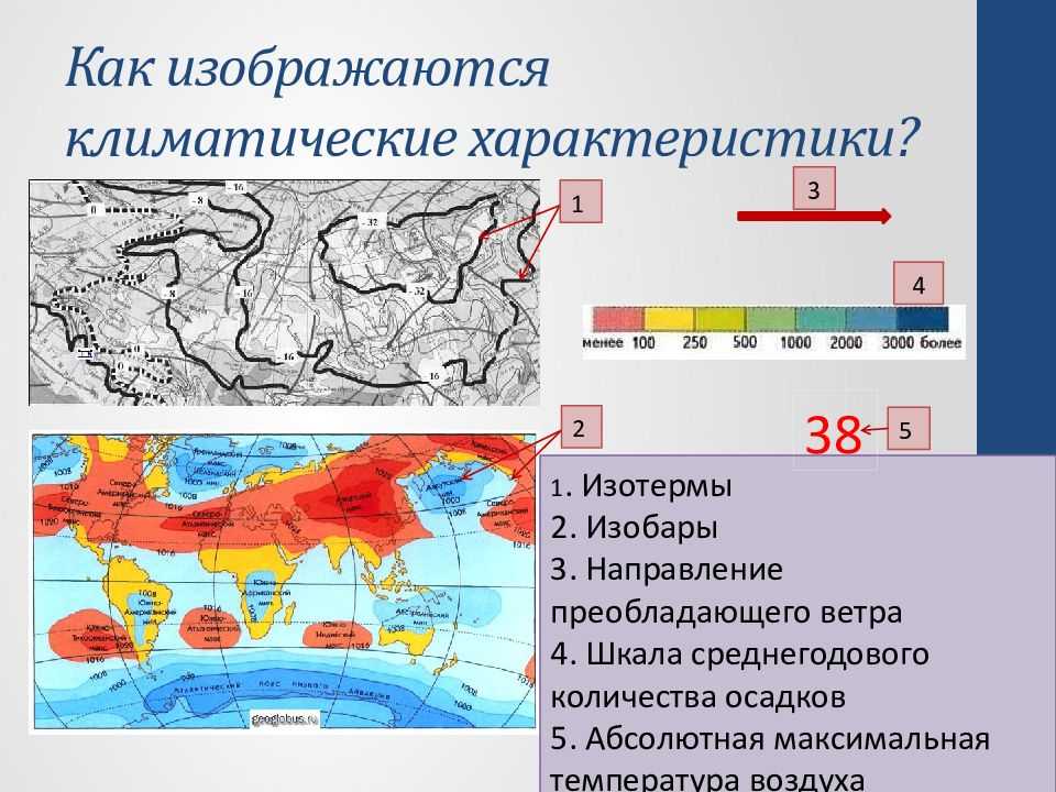 Как определить среднюю температуру по климатической карте. закономерности распределения температуры и осадков