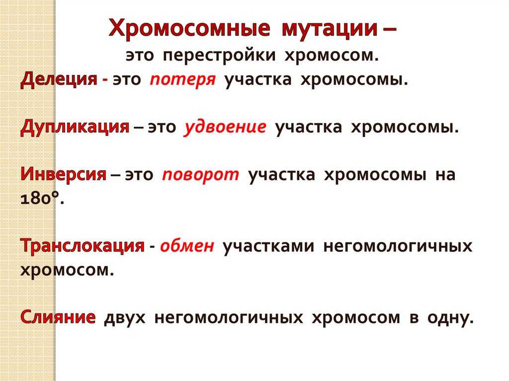 Презентация на тему "хромосомные мутации и их классификация"