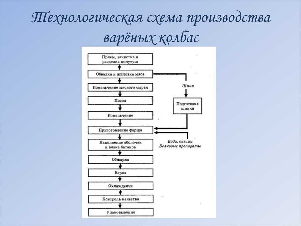 Вареные колбасы. рецептуры и технология производства колбасных изделий