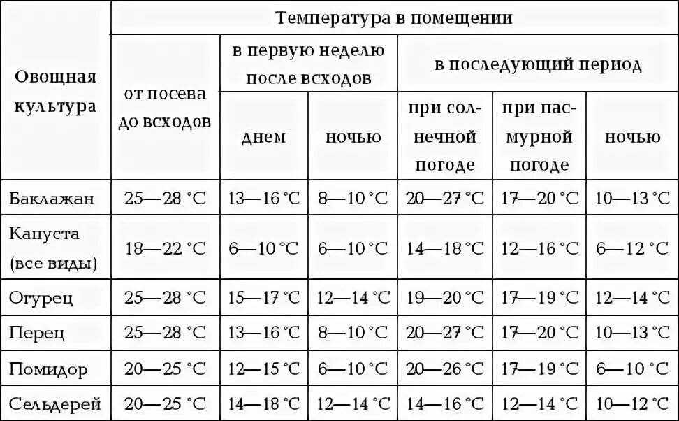 Минимальная и оптимальная температура для огурцов в теплице