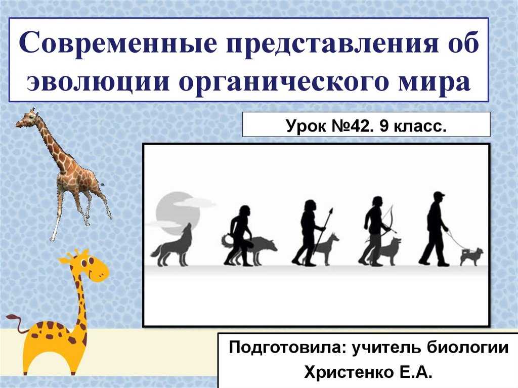 Известные эволюционные теории