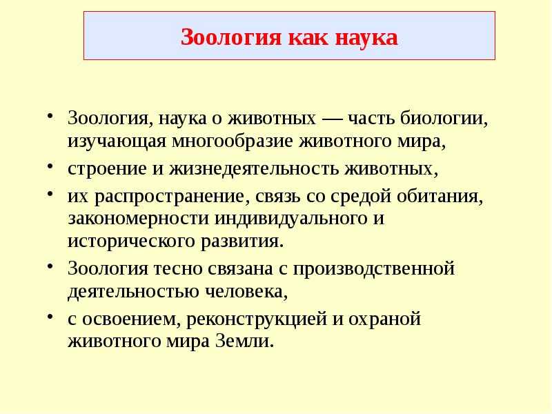 Что такое зоология?