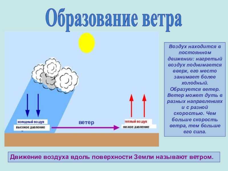 Перемещение воздуха. ветер | человек и мир