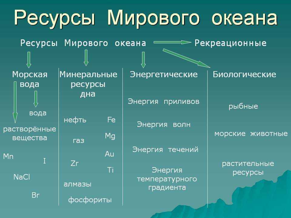 Ресурсы мирового океана – полезная и актуальная информация