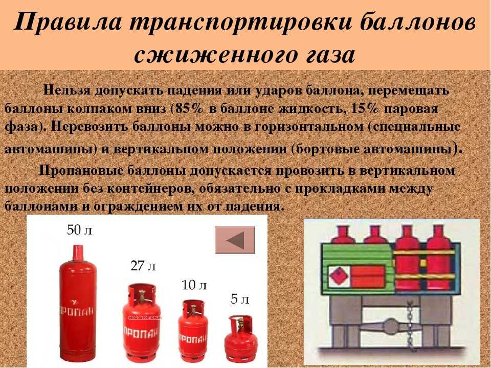 Как правильно перевозить газовые баллоны в машине