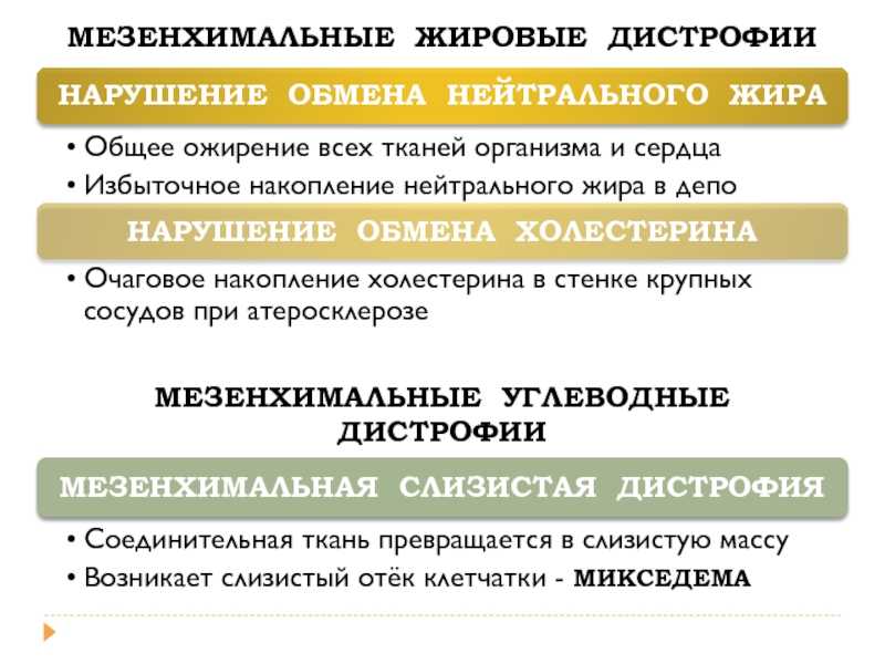 Мезенхимальные дистрофии