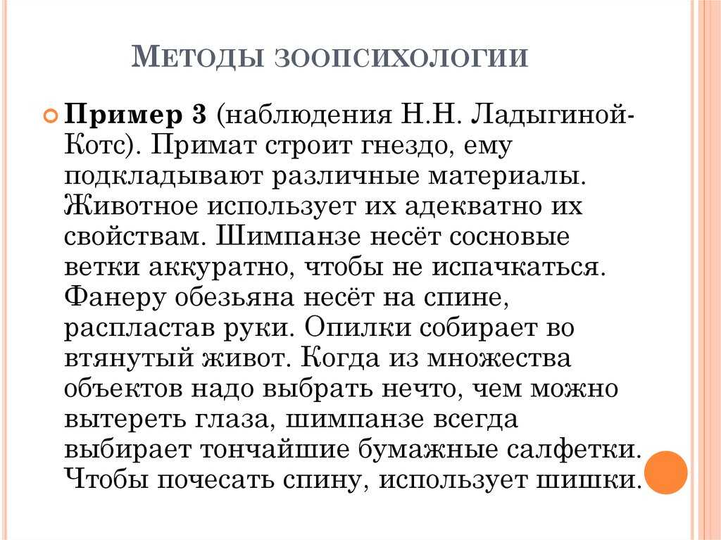 Методы исследования в зоопсихологии - агро журнал