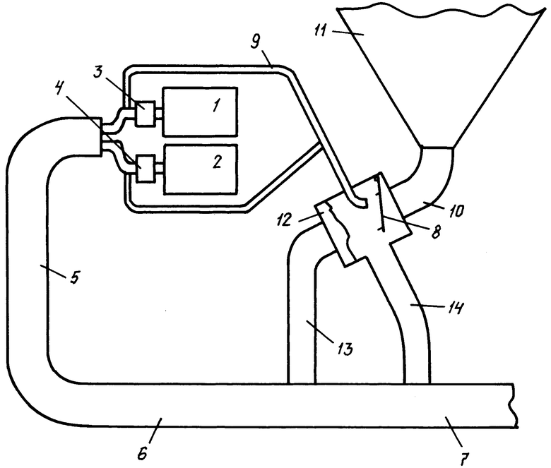 Способ очистки воздуха от аэрозольных частиц в установках напорного   пневмотранспорта дисперсных материалов - патент рф 2250798 - василевский м.в. ,зыков е.г. ,логинов в.с.