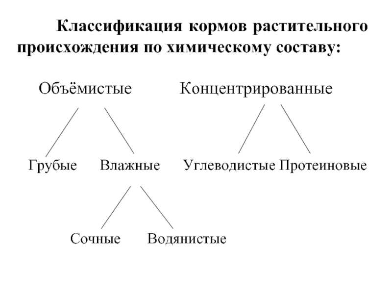 Классификация кормов. классификация кормов - контрольная работа