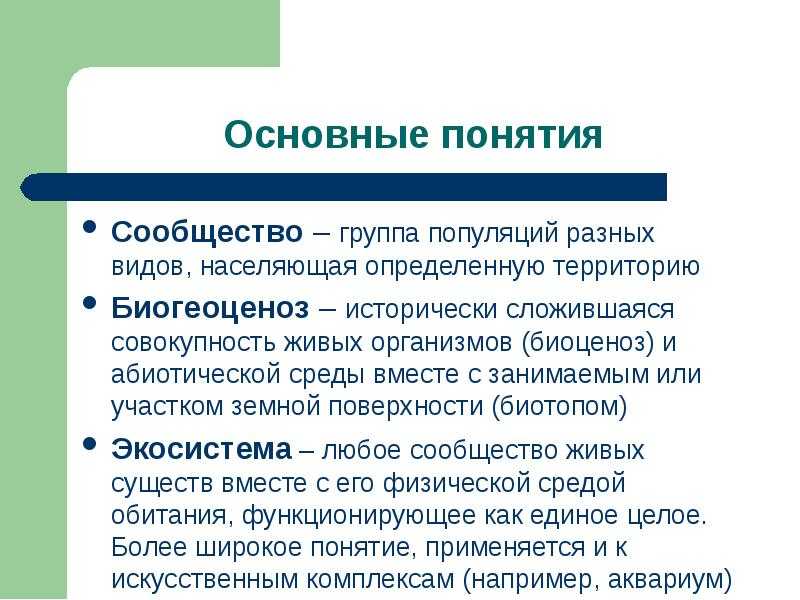 Виды животных