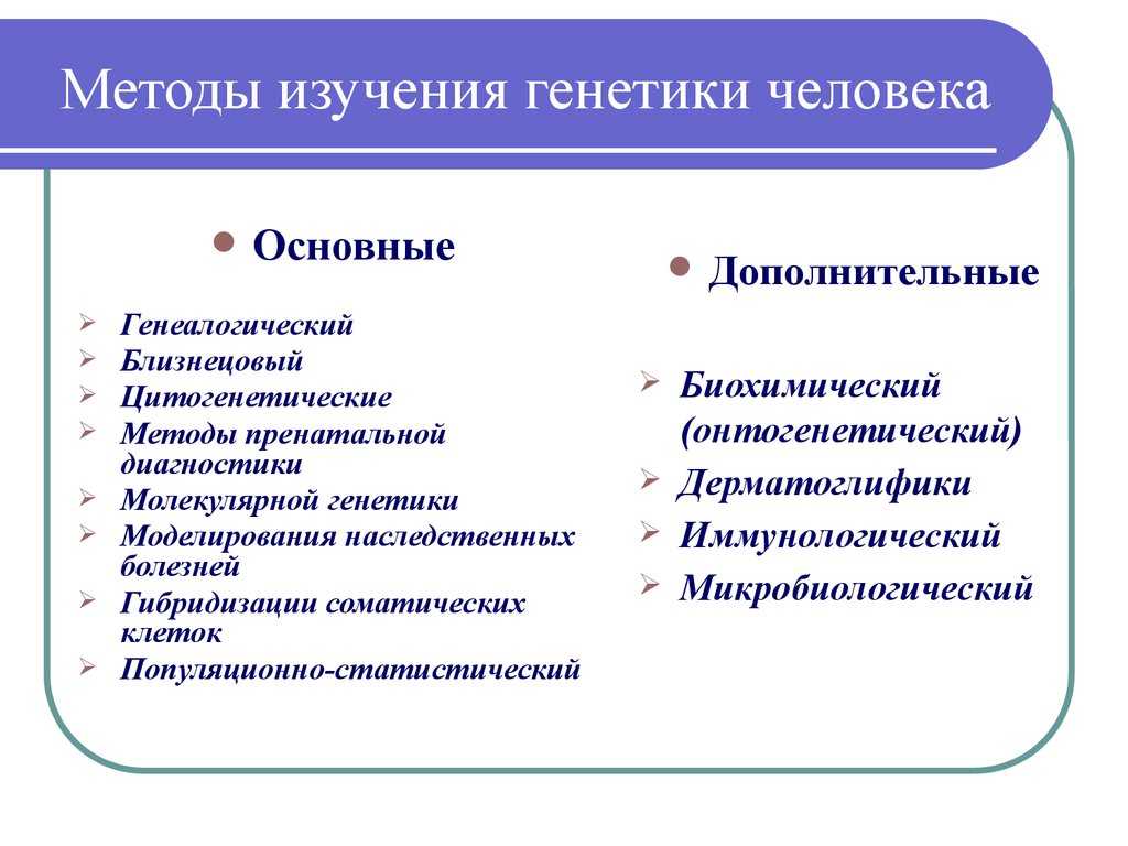 Презентация на тему методы изучения генетики человека