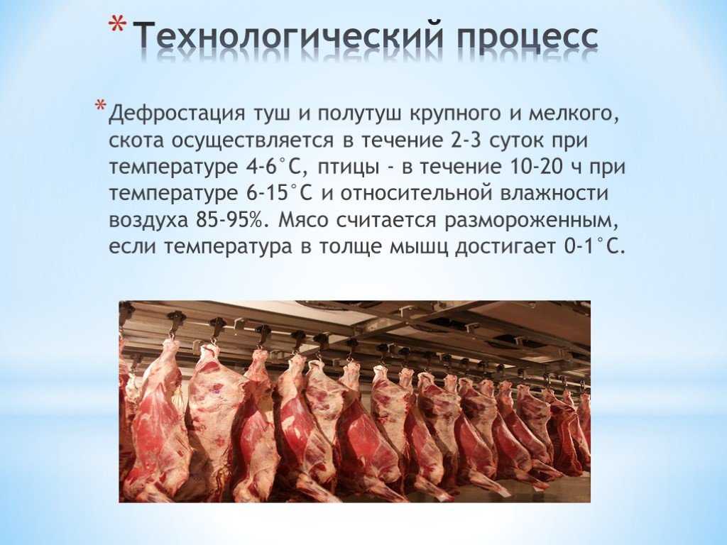 Просто о мясе. дефростация - промышленное размораживание мяса